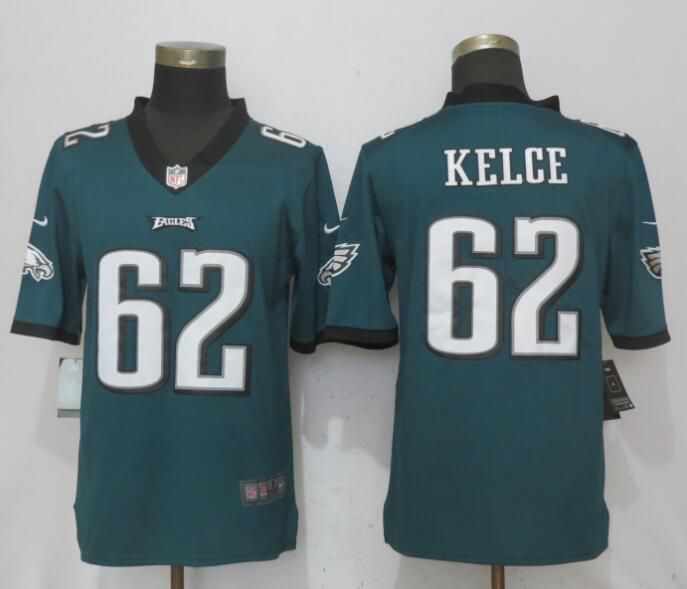 Men Philadelphia Eagles 62 Kelce Green Vapor Untouchable New Nike Limited NFL Jerseys